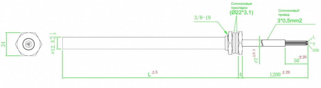 схема саморегулирующиеся пальчиковые нагреватели